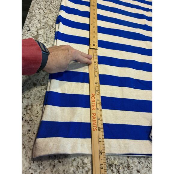 NWT Sezane Paris Emy Striped White Blue Cotton Dress Size XS - Picture 14 of 15